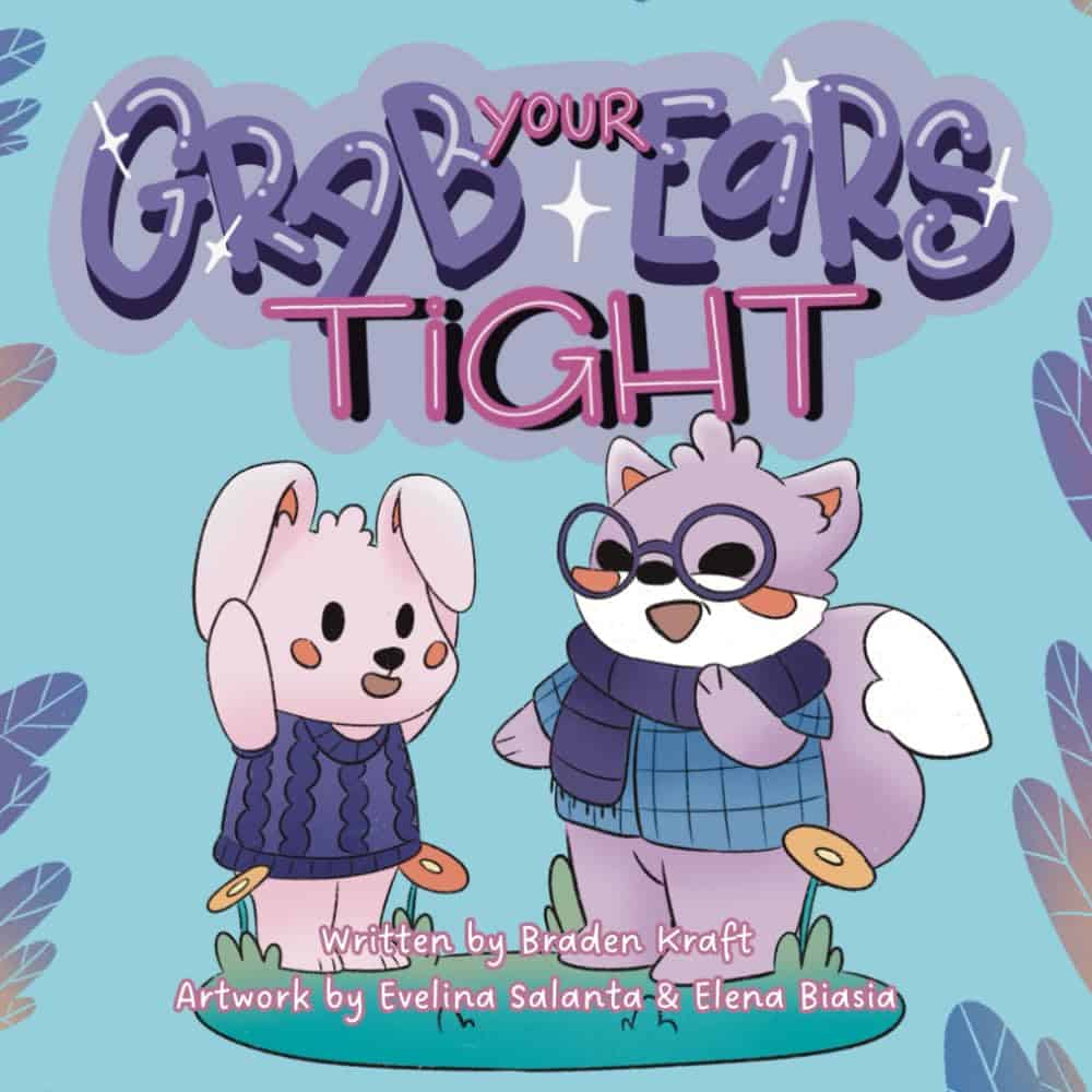 Grab Your Ears Tight book cover showing 2 bunnies, one holding its ears