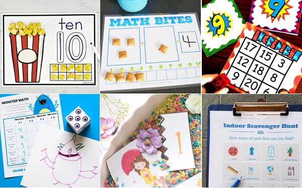 free math worksheets and printables for kindergarten and preschool