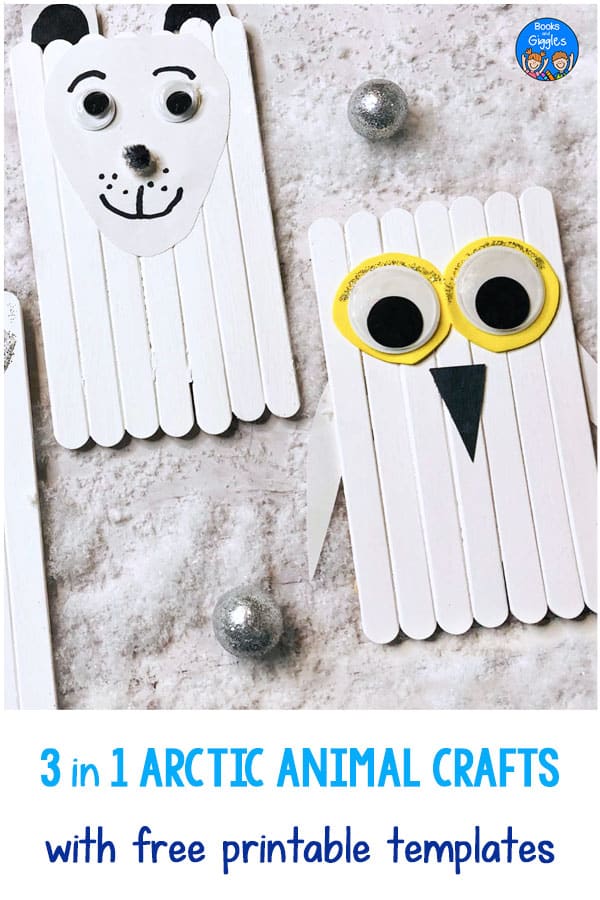 Arctic Animal Crafts with Printable Templates