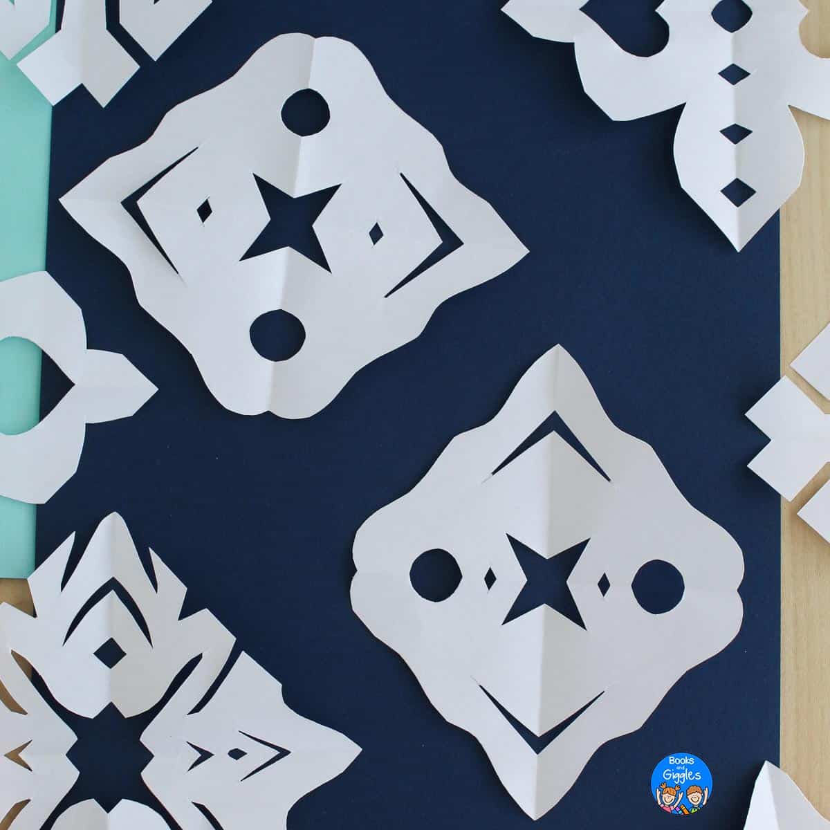 Paper Snowflake Matching Activities