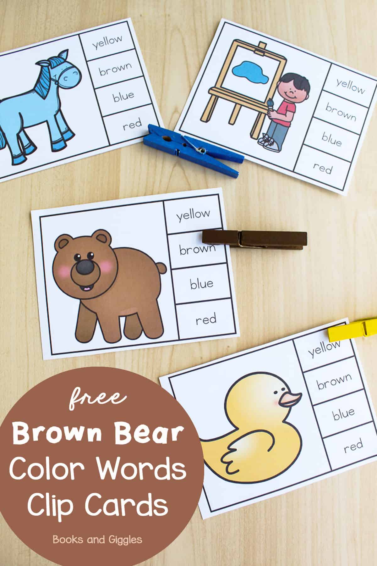 Brown Bear Color Words Activity Brown Bear Color Words Activity
