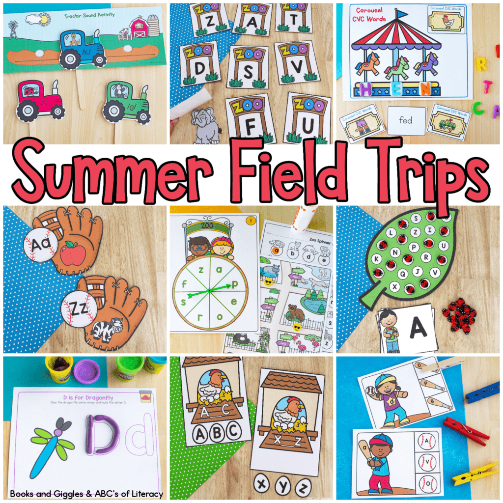 summer field trips collage