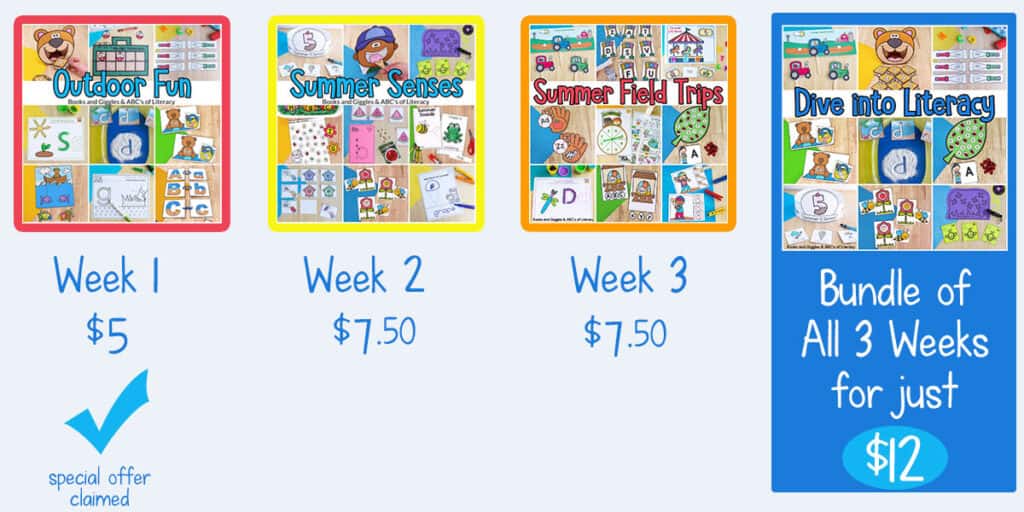 Bundle of all 3 weeks for just $12