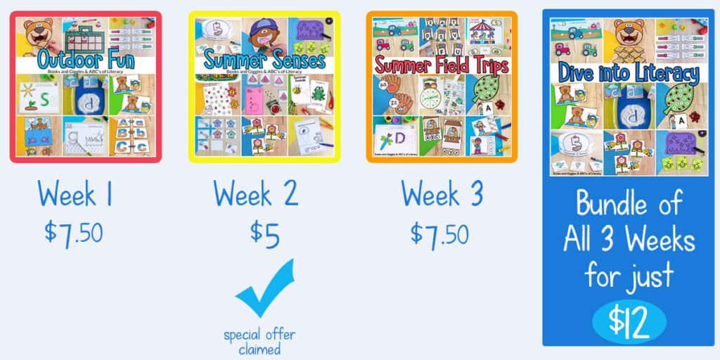 Bundle of all 3 weeks for just $12
